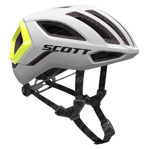 Scott Centric Plus Helmet - R/Bow White / Yellow