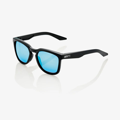 100% Hudson - Matte Black - HiPer Blue Mulitlayer Lens