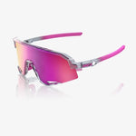 100% Slendale - Polished Transluscent Grey (Tokyo Nght) - Purple Multilayer Lens